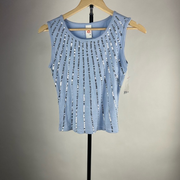 ⭐️SALE⭐️ Akdmks - NWT Sequin Tank Top - Picture 1 of 6